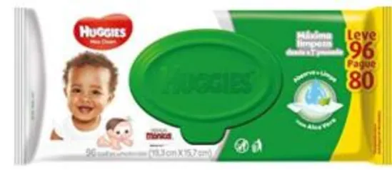 Lenços Umedecidos Huggies Max Clean