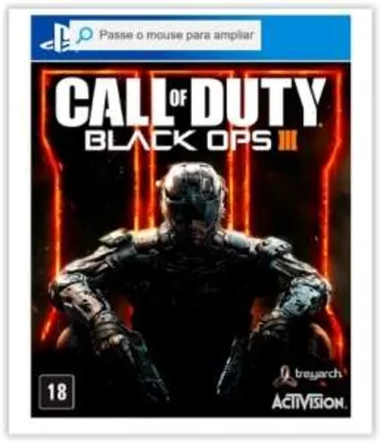 [Submarino] Game - Call Of Duty: Black Ops 3 - PS4 por R$ 117