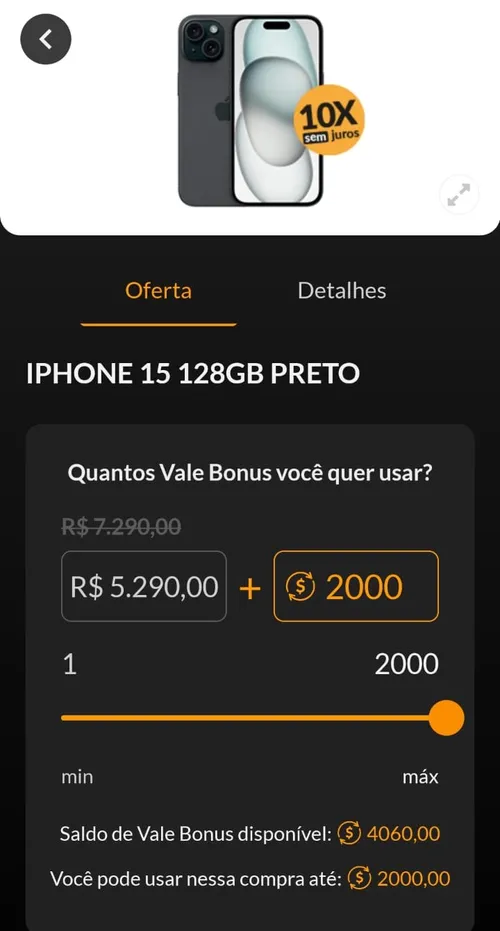 Imagem na descrição da promoção