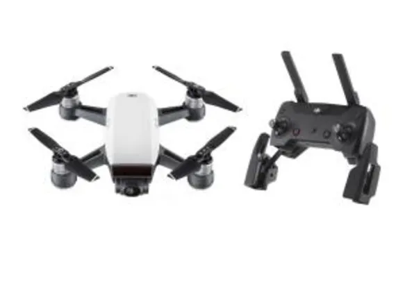 Kit DJI com Drone Spark Alpine White e Controle Remoto