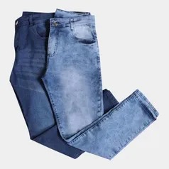 Kit Calça Jeans Skinny Evidence 2 Peças Masculino - Calças Masculina