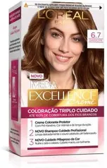 Coloração Imédia Excellence, 6.7 Chocolate Puro | R$21