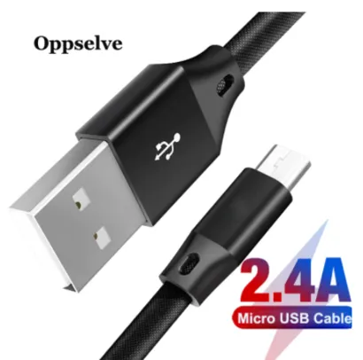 Cabo micro usb 2m Oppselve | R$2,08