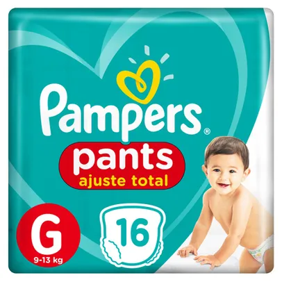 Fralda Pampers Pants Ajuste Total G 16 unidades