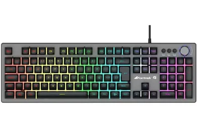 Teclado Gamer Fortrek Holt Grafite Rainbow