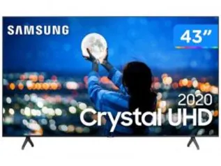 Smart TV Crystal UHD 4K LED 43” Samsung - 43TU7000 Wi-Fi Bluetooth HDR 2 HDMI 1 USB