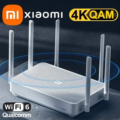 [Taxa Inclusa/Moedas] Roteador Xiaomi Redmi AX5400, Mesh System, Wi-Fi 6, 4K QAM 160MHz, 512MB Memória, App Xiaomi, 