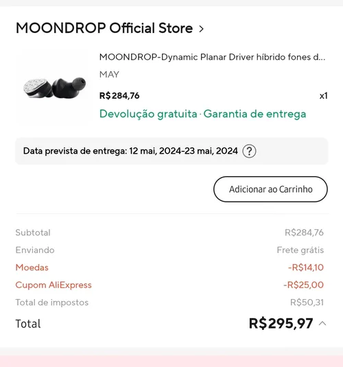 Imagem na descrição da promoção