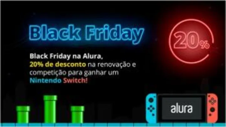 Competição de Black Friday: Assine Premium e concorra a 4 Nintendos Switch, 2 Kindles 10ª geração, e 4 Echo Dot 3ª Geração.