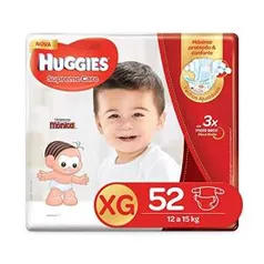 Huggies Fralda Supreme Care Hiper XG, 52 Fraldas