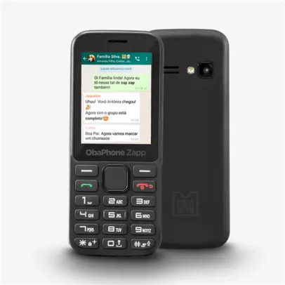 [R$198 AME] ObaZapp: celular de barrinha com whatsApp