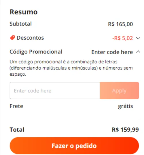 Imagem na descrição da promoção