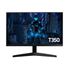 Monitor Gamer Samsung T350, 24p, FHD, Tela Plana, 75Hz, 5Ms, HDMI, FreeSync, Game Mode