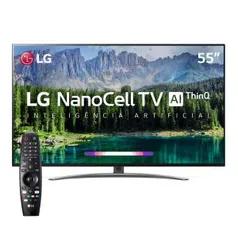 Smart TV LED 55" UHD 4K LG 55SM8600PSA NanoCell | R$ 3.099