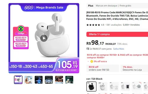 Imagem na descrição da promoção