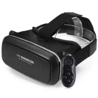 VR SHINECON 3D VR Glasses with B100 Remote Control  - BLACK- R$47,38