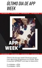 Último dia de app week adidas (até 30% de desconto progressivo, em peças do outlet)