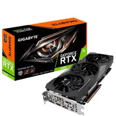 Placa de Vídeo Gigabyte Geforce RTX 2080 Gaming OC 8GB GDDR6 256 bits - GV-N2080GAMING OC-8GC - R$3818