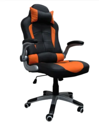 Cadeira Gamer Office Concórdia Ac-8057 Preta Com Detalhe Laranja