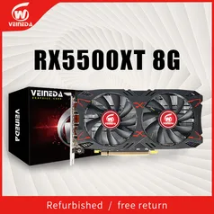 [BR] Placa de vídeo VEINEDA RX5500 XT, 8GB, 128Bit, GDDR6, PCI-E 4.0 × 8 GPU, Radeon