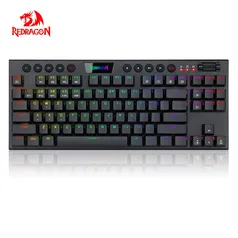 Teclado sem fio Redragon Horus K621 - Wireless 2.4Ghz e Blutooth 5.0