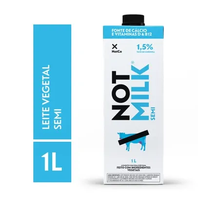 Not Milk Semi Leite Vegetal, Notco, 1L