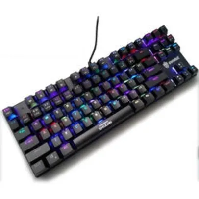 [R$ 180 com AME] Teclado Mecanico Gamer Evolut Shodan Eg203Rg Rgb Switch Red