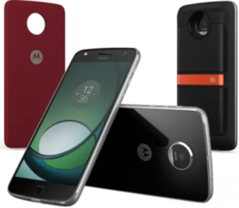 Smartphone Motorola Moto Z Play Sound Ed. Preto Tela 5.5" Android™6.0.1 Marshmallow Câm 16Mp 32Gb