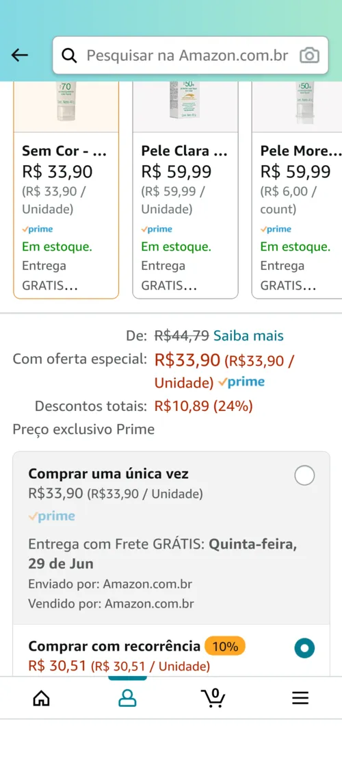 Imagem na descrição da promoção