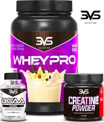 Combo Whey + Bcaa + Creatina 3vs