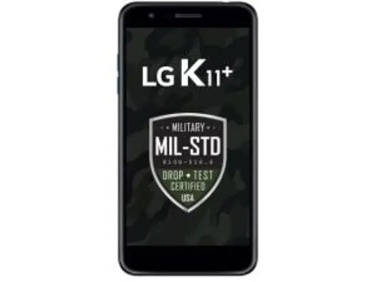 Smartphone LG K11+ 32GB Preto Dual Chip 4G - Câm. 13MP + Selfie 5MP Tela 5,3” HD Proc Octa Core | R$607
