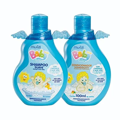 [Super R$11,87] Kit Baby Shampoo e Condicionador 100Ml, Muriel