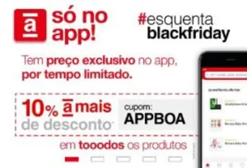 AMERICANAS: 10% OFF em todos os produtos pelo app