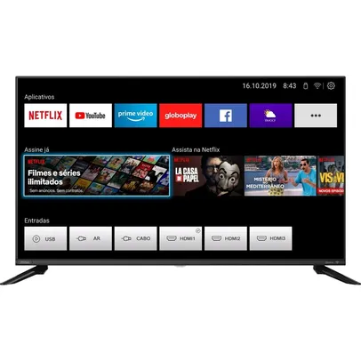 Smart TV 40'' Philco FHD com Tela Infinita | R$1339