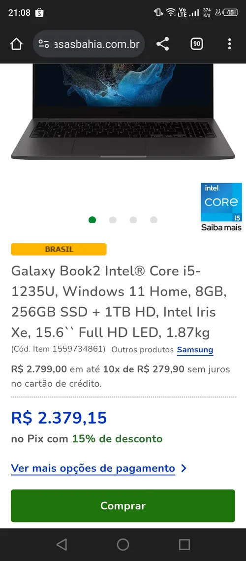 Imagem na descrição da promoção