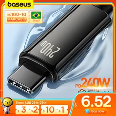 Cabo Baseus 240W PD3.1 USB C 