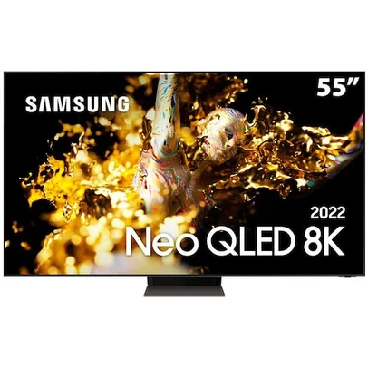 Smart TV 55 Neo QLED 8K Samsung 55QN700B Mini LED, Processador com IA, Som em Movimento Virtual, Tela sem limites, Ultrafina, Única Conexão