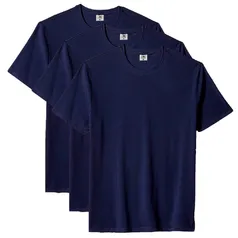 Kit 3 Camisetas Masculina Lisa Básica Premium 100% Algodão