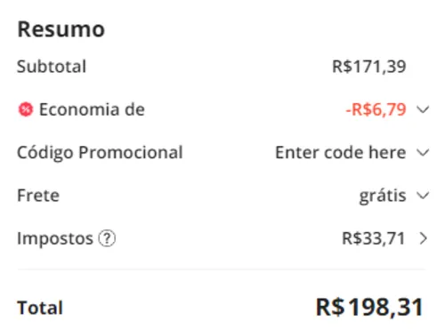 Imagem na descrição da promoção