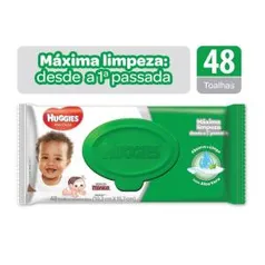 Lenços Umedecidos Classic Huggies com 48 Toalhas - R$5