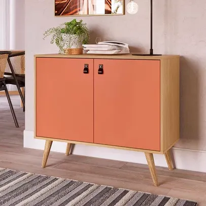 Buffet de Sala de Jantar Genialflex Amber com 2 Portas e 1 Prateleira - 90,8cm de largura