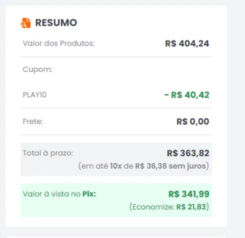 Imagem na descrição da promoção