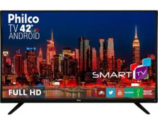 Smart TV LED 42" Philco $1,349,00