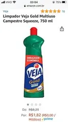 [Prime] Limpador Veja Gold Multiuso Campestre Squeeze, 750 ml | R$ 1,82