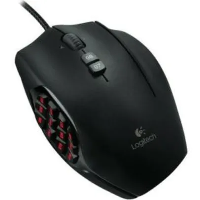 41% OFF Mouse Gamer Logitech G600 MMO Doze Botões RGB 8200DPI