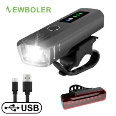 Luz dianteira de Bicicleta Inteligente Newboler | R$ 71