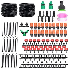 KKmoon DIY Saving Water Sistema de irrigação por micro-gotejamento automático para jardim e estufa de irrigação Kits de auto-irrigação