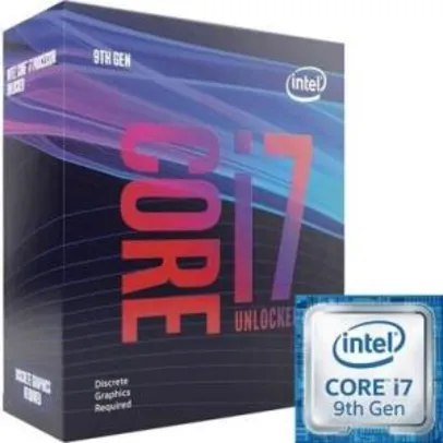 Processador Intel Core i7-9700KF Coffee Lake Refresh, Cache 12MB, 3.6GHz (4.9GHz Max Turbo)