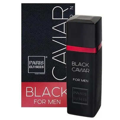 Perfume Importado Paris Elysees Eau De Toilette Masculino  Black Caviar for Men 100ml