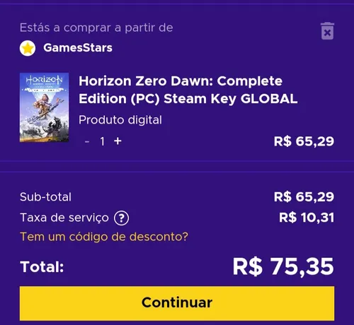 Imagem na descrição da promoção